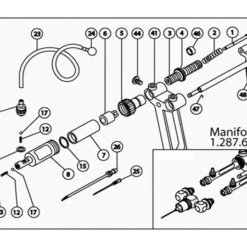 Alternative view of Spritze Socorex Zwillings. Flaschenfüllung