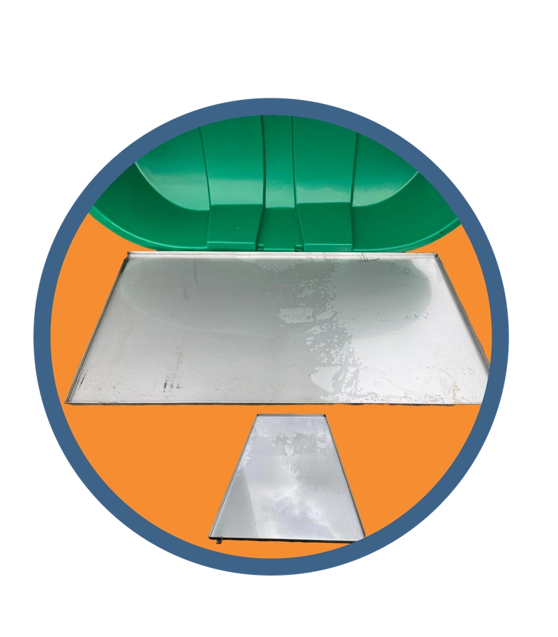 Wanne V2A f. Kadaverhaube