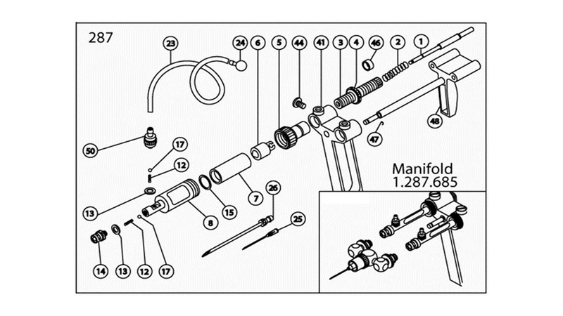 Spritze Socorex Zwillings. Flaschenfüllung – Bild 2